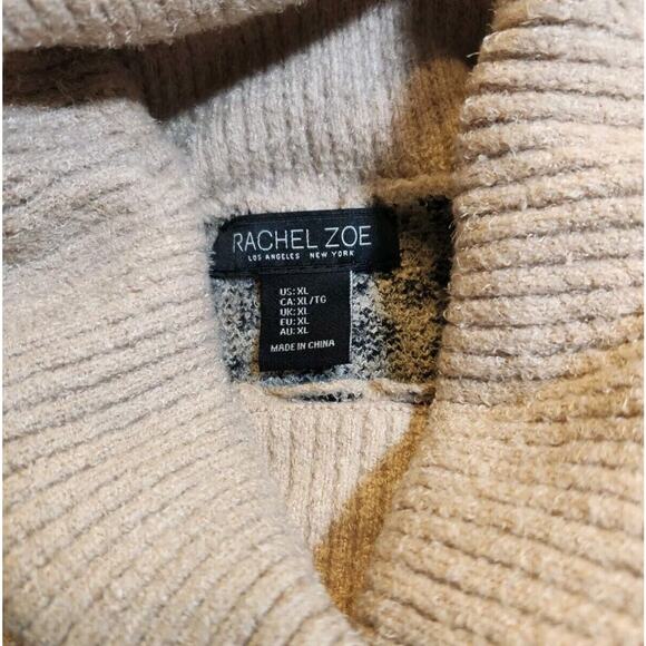 Rachel Zoe $262 XL Leopard Print Cowlneck Super Soft Tunic Sweater - Picture 5 of 8